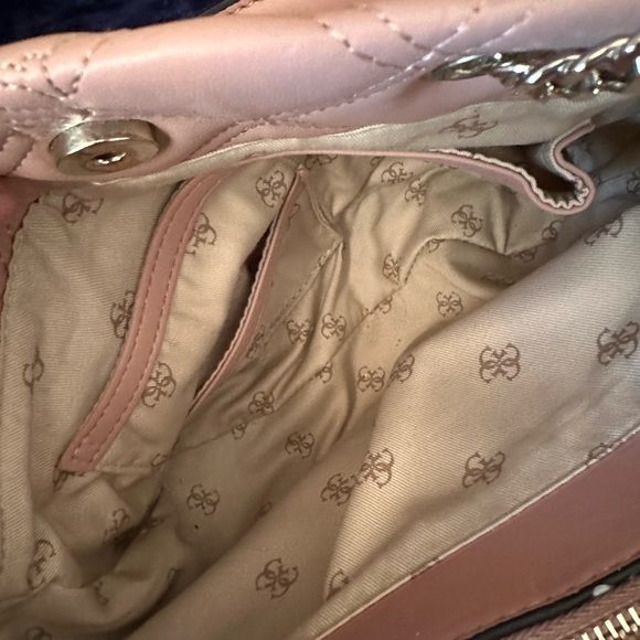 Pink Quilted Guess Bag - Picture 6 of 7